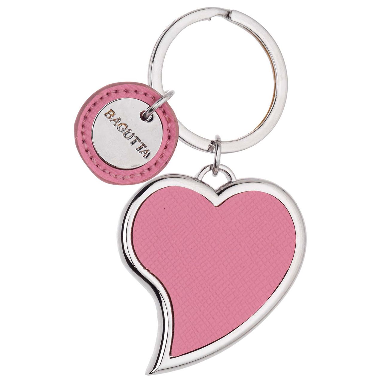 PORTACHIAVI CUORE PIEGATO ROSA